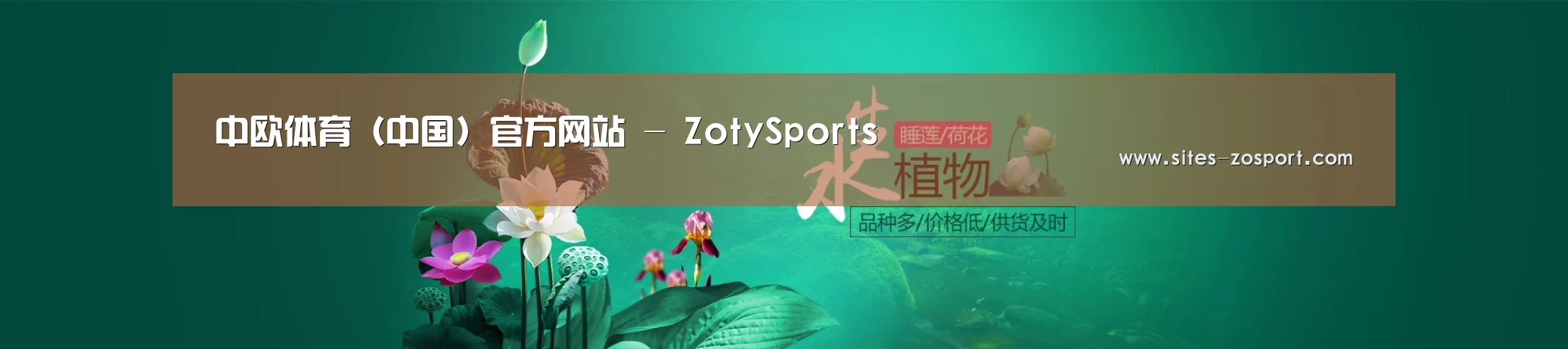 鲜花水草花卉网站模板